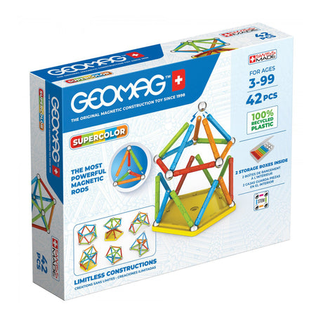 Geomag Supercolor Recycled Panels (42 pieces)
