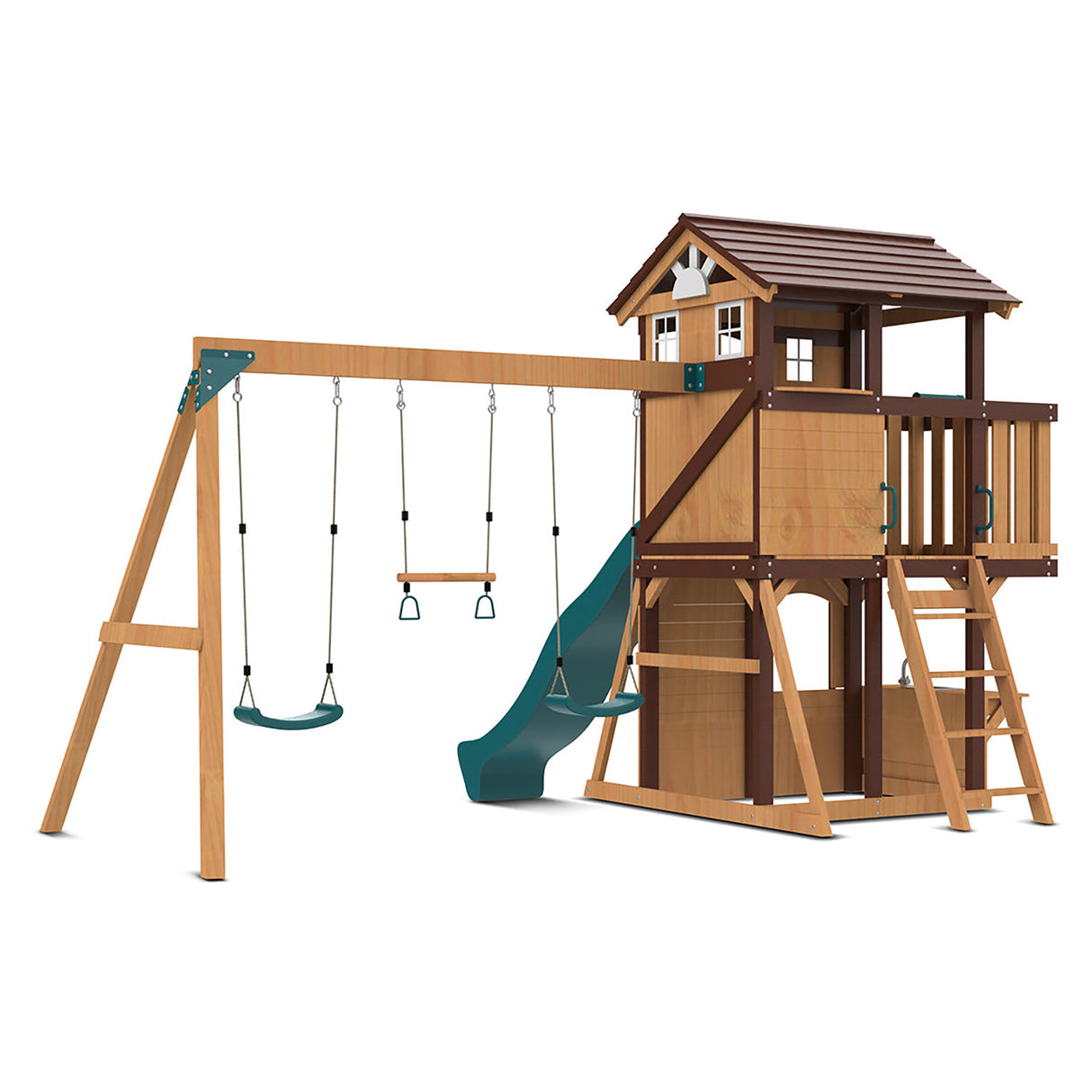 Lifespan Kids Darlington Play Centre Set with 2.2m Green Slide