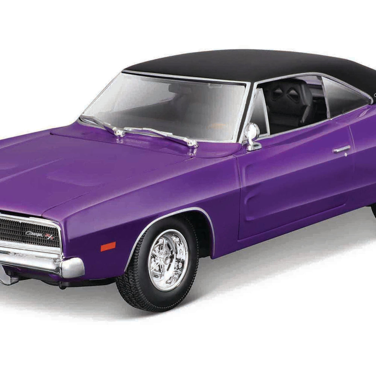 Maisto 1:18 1969 Dodge Charger R/T - Purple with Black Roof