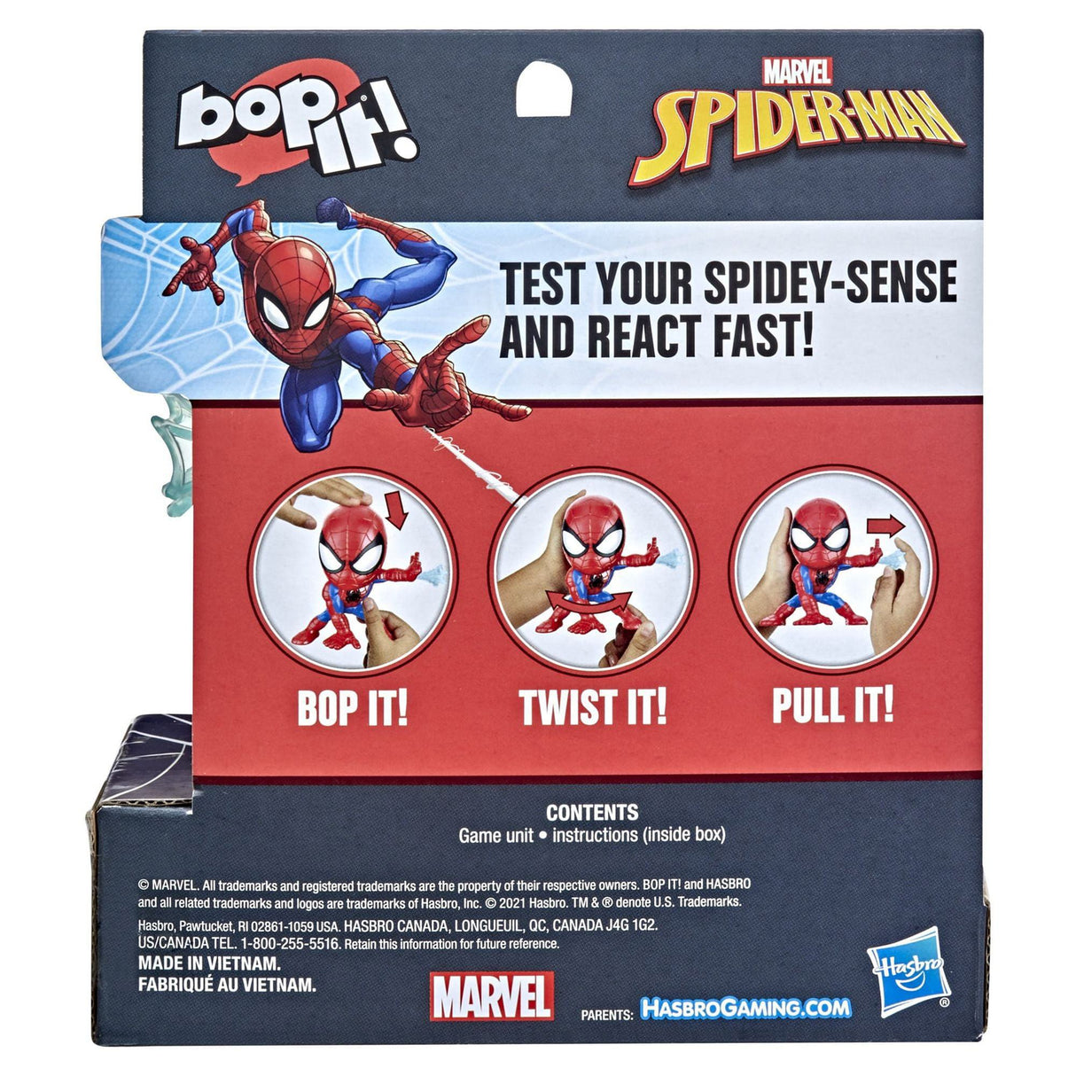 Marvel Spider-Man Edition Bop It! Interactive Game