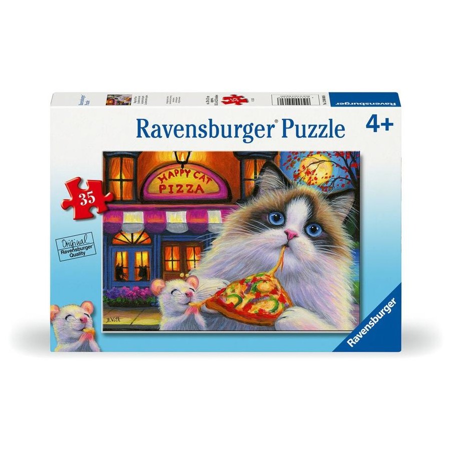 Ravensburger Happy Cat Pizza Puzzle 35 Pieces