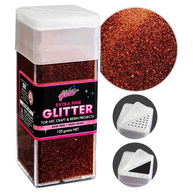 Illusions E X tra Fine Ordinary glitter 0.2mm-Copper (120g)