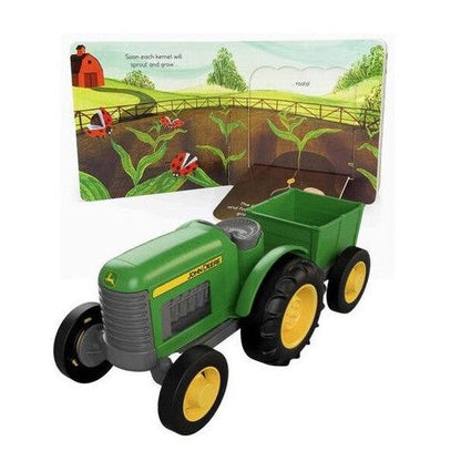Green Toys John Deere Tractor & Board Book