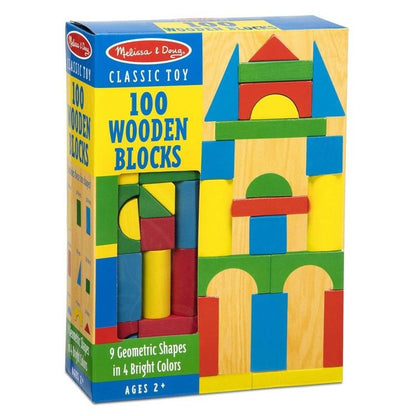 Melissa & Doug 100 Wood Block Set