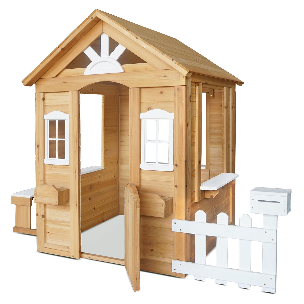 Lifespan Kids Teddy V2 Cubby House Natural, Natural Timber