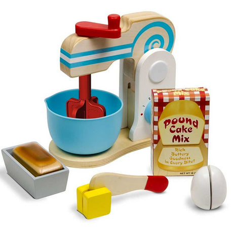 Melissa & Doug Wooden Make-a-Cake Mixer Set