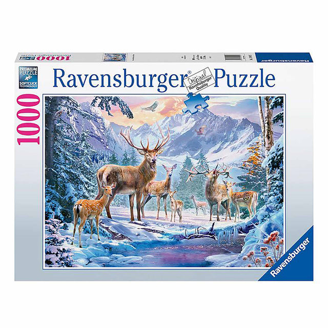 Ravensburger Deer and Stags in Winter Puzzle (1000 pieces)