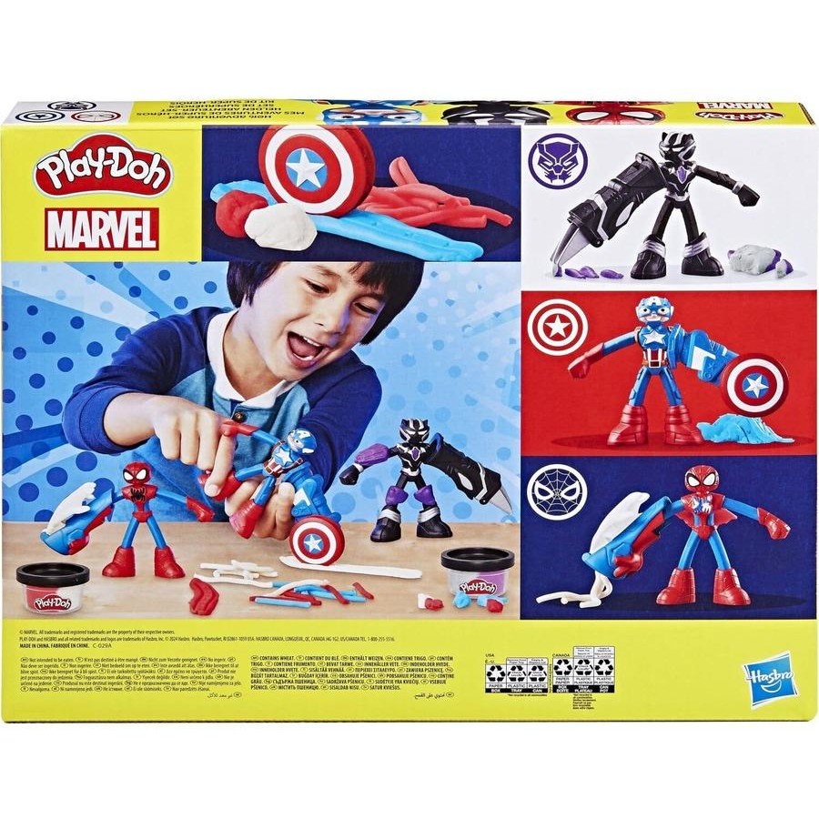 Play-Doh Marvel Hero Adventure Playset With 3 Marvel Action Figures