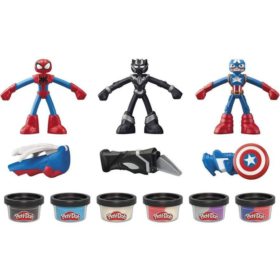 Play-Doh Marvel Hero Adventure Playset With 3 Marvel Action Figures