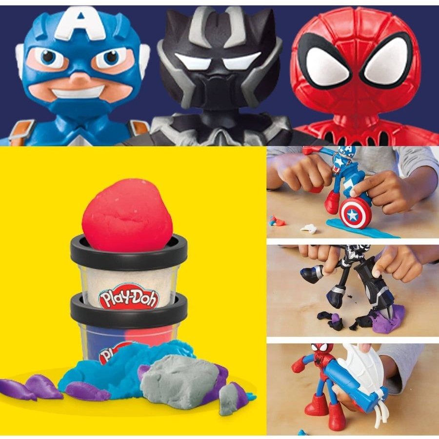 Play-Doh - Marvel Hero Adventure Playset With 3 Marvel Action Figures
