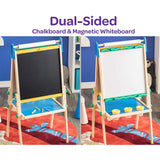 Crayola Kids Dual Sided Art Easel Wooden Dry Erase Board and Chalkboard