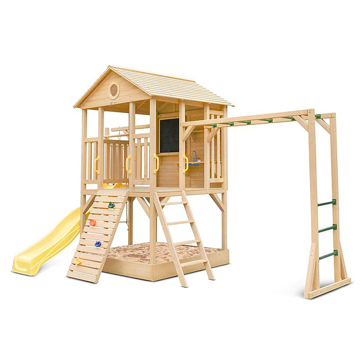 Lifespan Kids Kingston Cubby House with Slide, Yellow