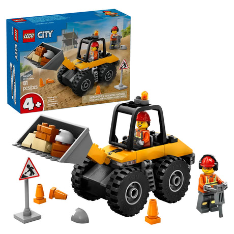 LEGO City Yellow Construction Wheel Loader 60450