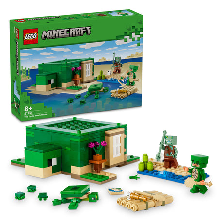 LEGO Minecraft The Turtle Beach House 21254, (234-pieces)