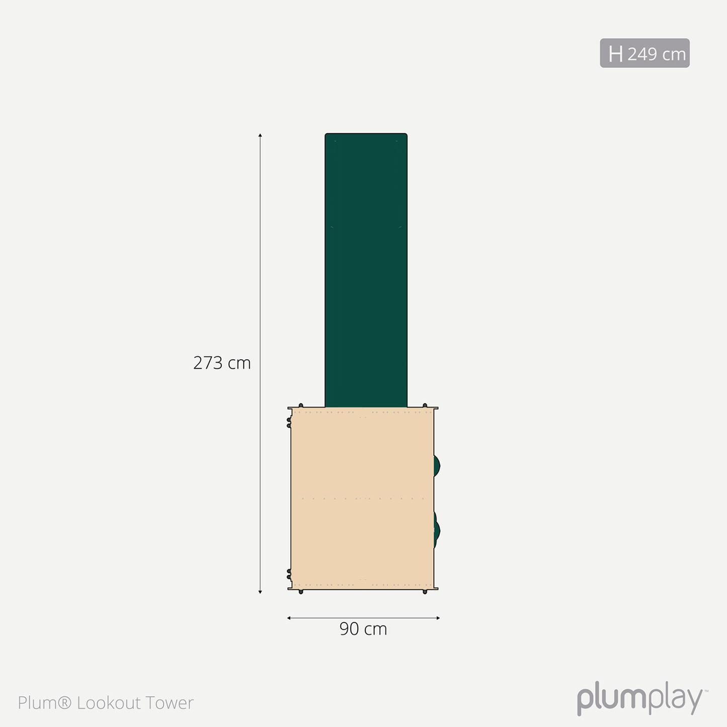 Plum Lookout Tower Play Centre without Swing Arm