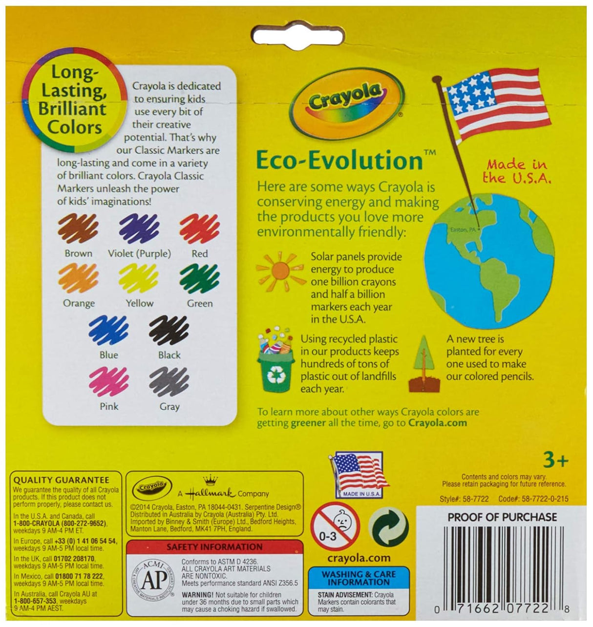 Crayola 10ct Classic Broadline Markers