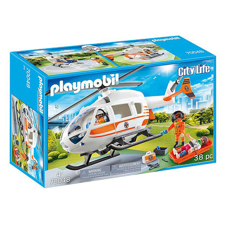 Playmobil 70048 City Life Playset - Rescue Helicopter