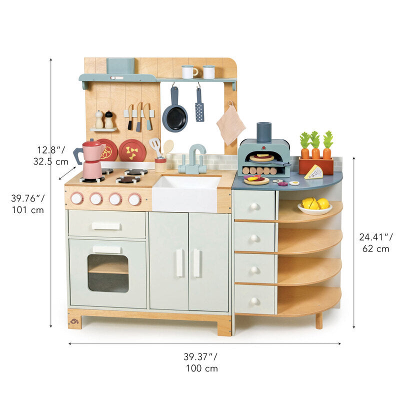 Tender Leaf Toys La Fiamma Grand Toy Kitchen