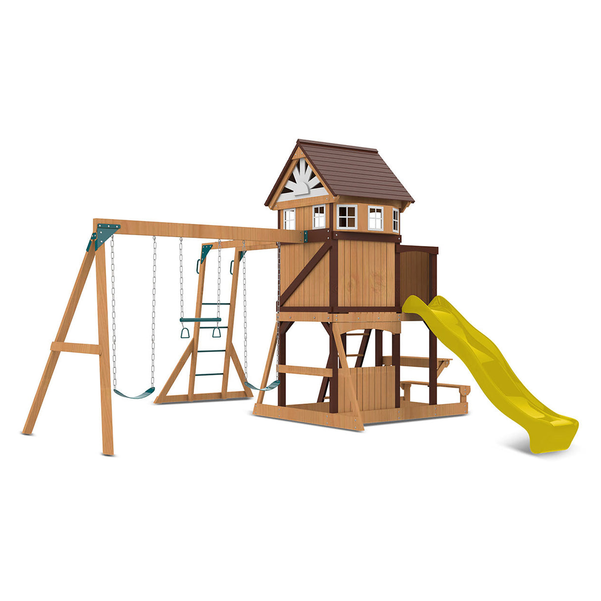 Lifespan Kids Meer Brook Play Centre Set with 2.2m Yellow Slide