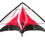 Dual Line Stunt Kite Red Black White (1.2 mtrs)