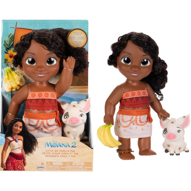 Moana 2 Little Sis Simea & Pua Petite 15cm Doll