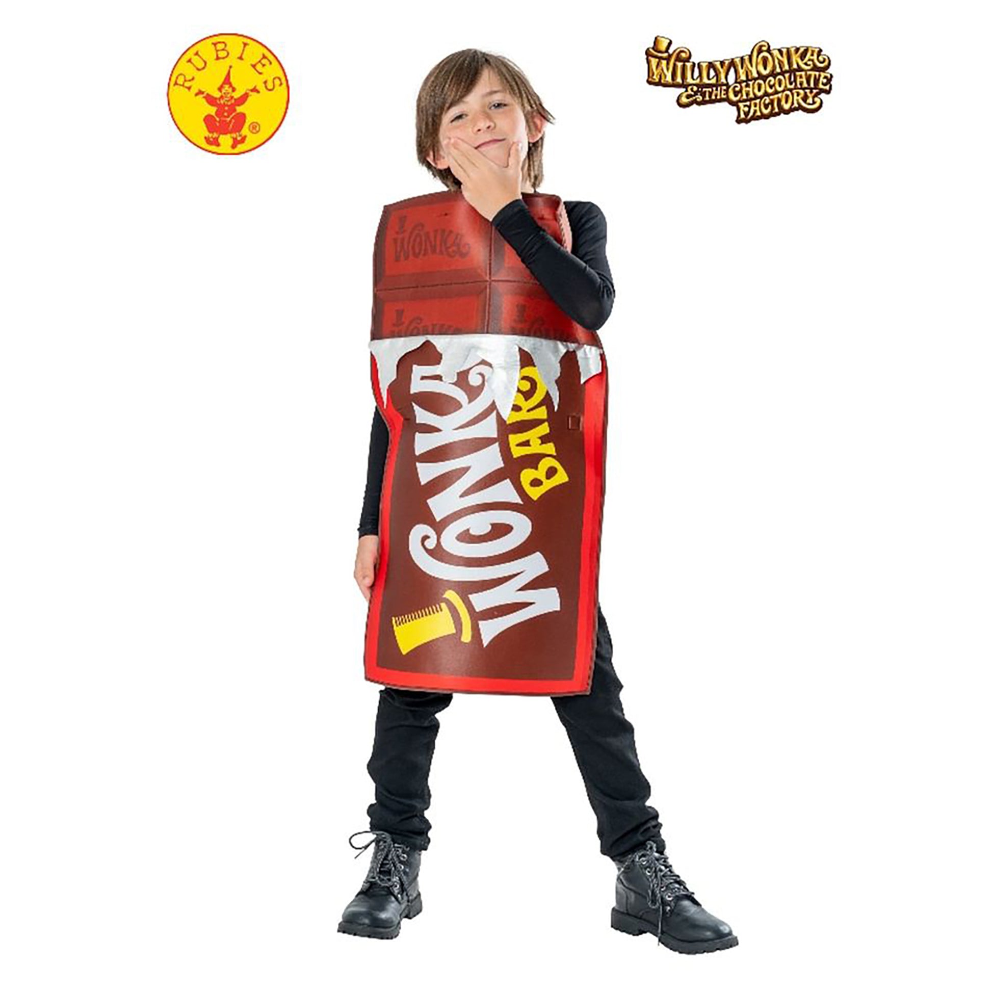 Rubies WILLY WONKA CHOCOLATE BAR TABARD (5-8 years)