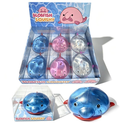 Squishy Translucent 13cm Blobfish Assorted