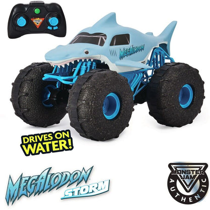 Monster Jam Official Megalodon Storm All-Terrain Remote Control 1/15 Scale Monster Truck