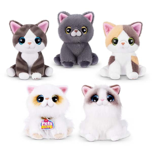 ZURU Pet's Alive Smitten Kittens Interactive Plush Series 2 assorted