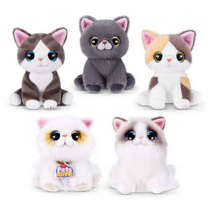 ZURU Pet's Alive Smitten Kittens Interactive Plush Series 2 assorted