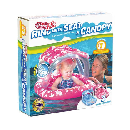 Wahu Junior Ring with Seat Canopy Pink