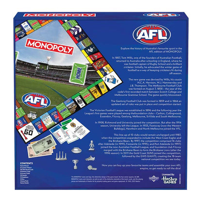 Monopoly AFL Board Game