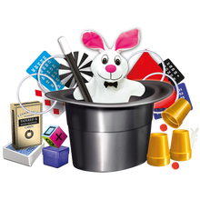 The Magic Factory Incredible Magic Hat 50 Tricks with Plush Bunny whats inside the box