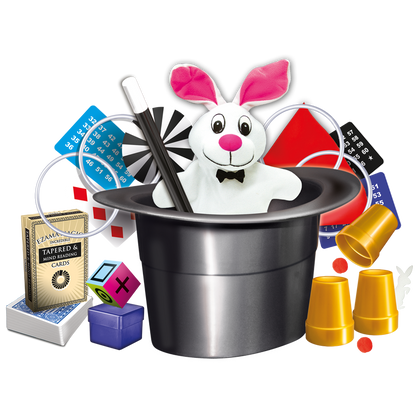 The Magic Factory Incredible Magic Hat 50 Tricks with Plush Bunny whats inside the box