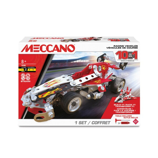 Meccano 10 Multi Model Set - Racing Vehicles