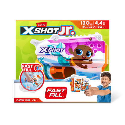 X-SHOT Fast Fill Skins Junior Water Blaster Mermaid