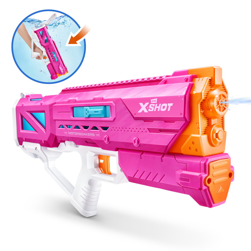 Zuru X SHOT Fast Fill Motor Soakers Hyrdo Pulse PINK