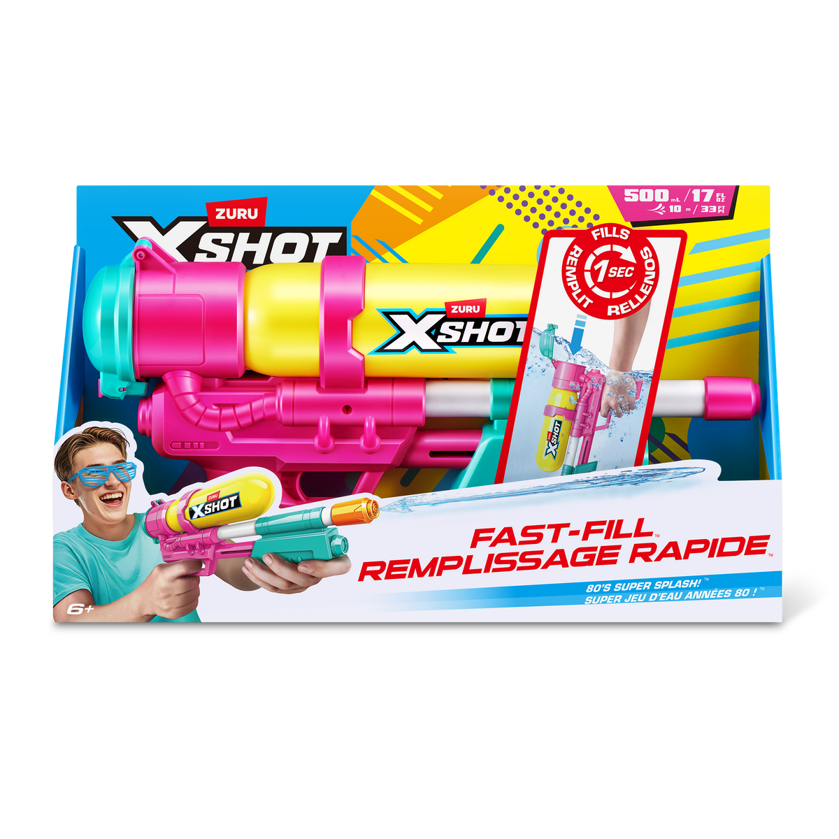 X-SHOT Fast Fill Retro Blaster Yellow in Gift Box
