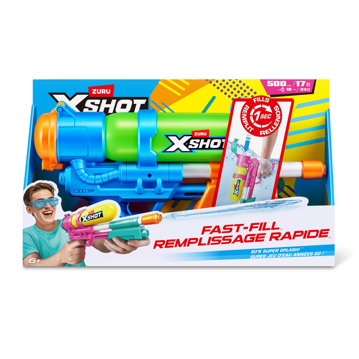Zuru XSHOT Fast Fill Retro Blaster Green in Gift Box