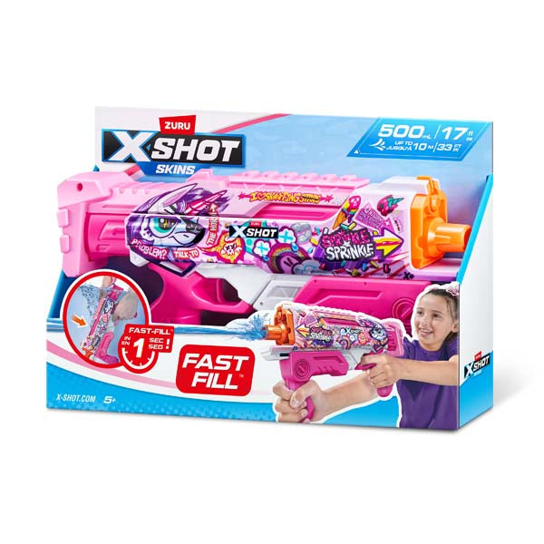 ZURU XSHOT Fast Fill Skins Hyperload - Unicorn Splash