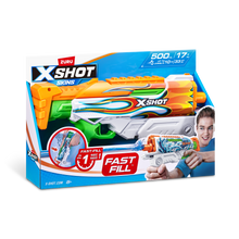 X-SHOT Skins Fast Fill Hyperload blaster toy in retail box with 500/17 label