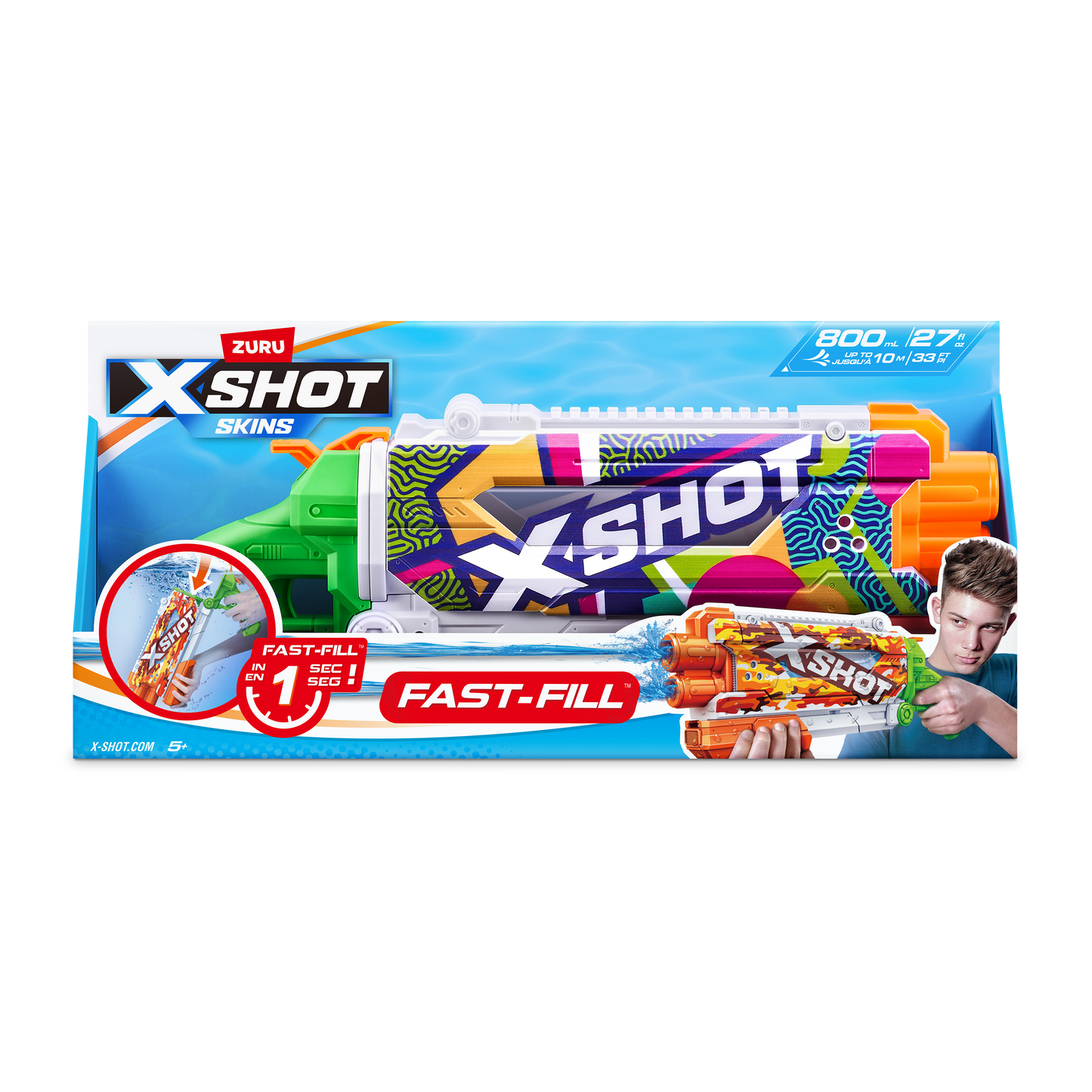 ZURU X SHOT Fast Fill Skins Pump Action