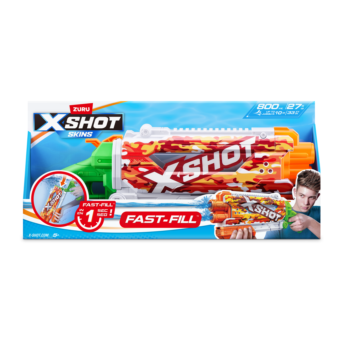 ZURU X SHOT Fast Fill Skins Pump Action