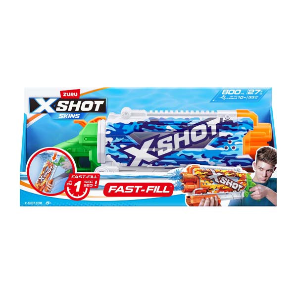 ZURU XSHOT Fast Fill Skins Pump Action - Water Camo