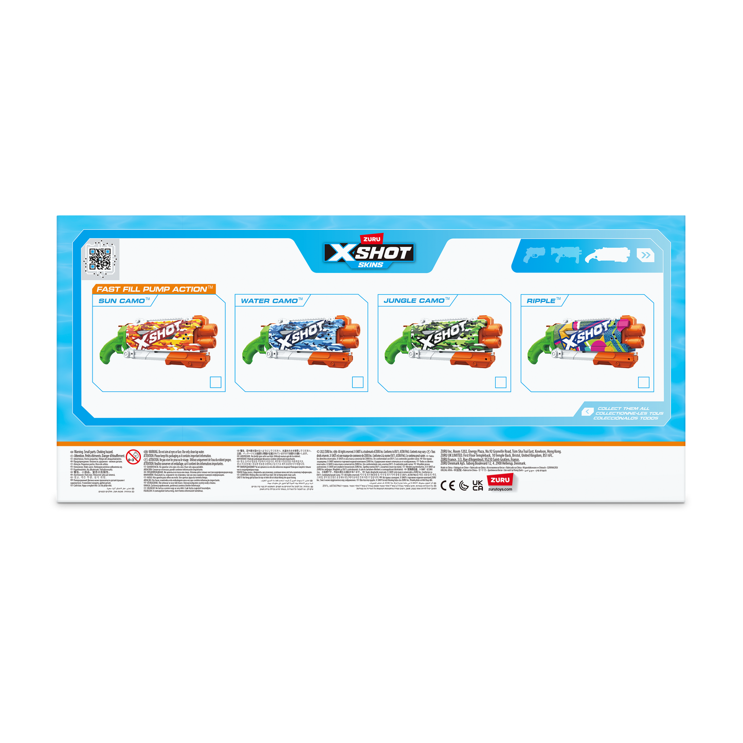 ZURU X SHOT Fast Fill Skins Pump Action