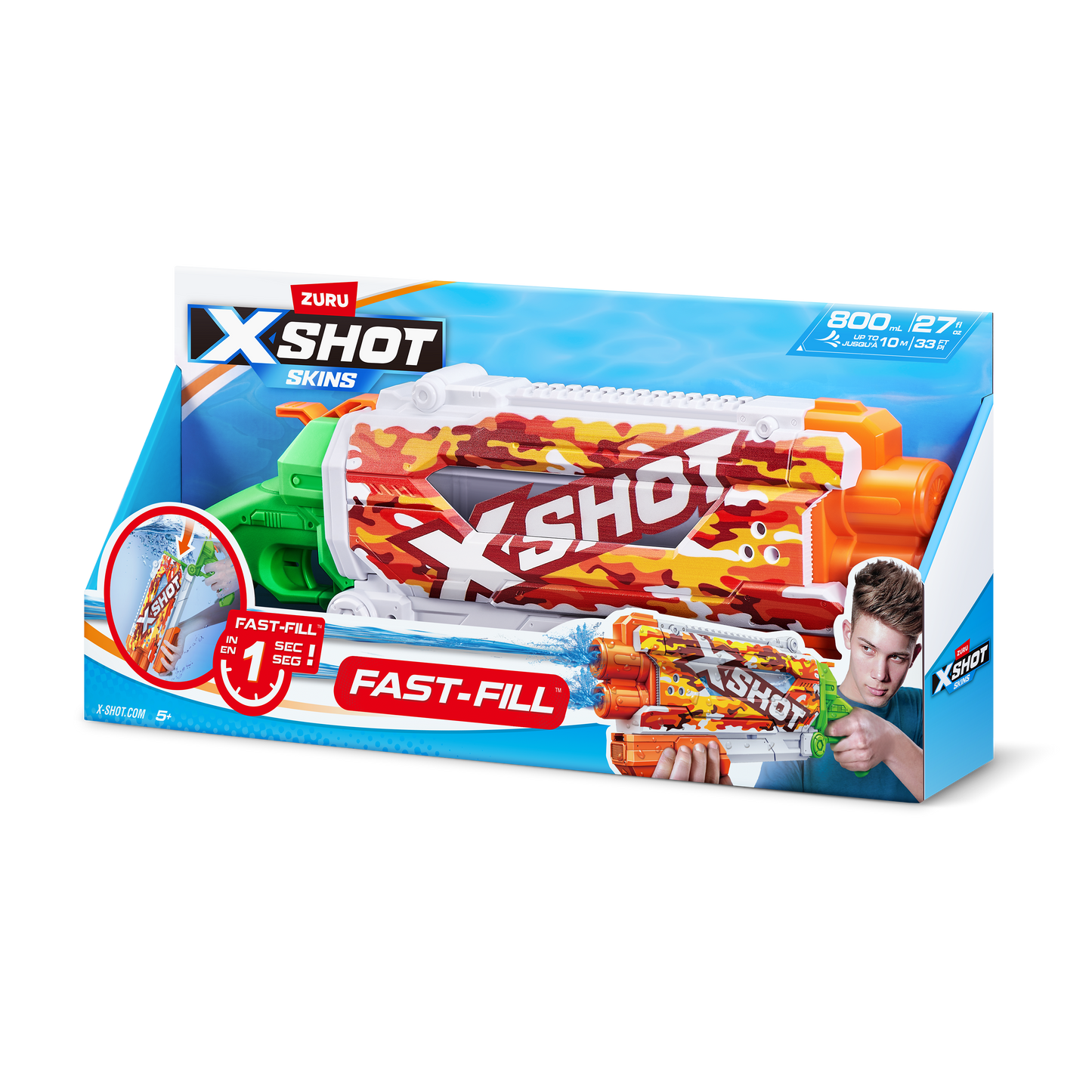 ZURU X SHOT Fast Fill Skins Pump Action