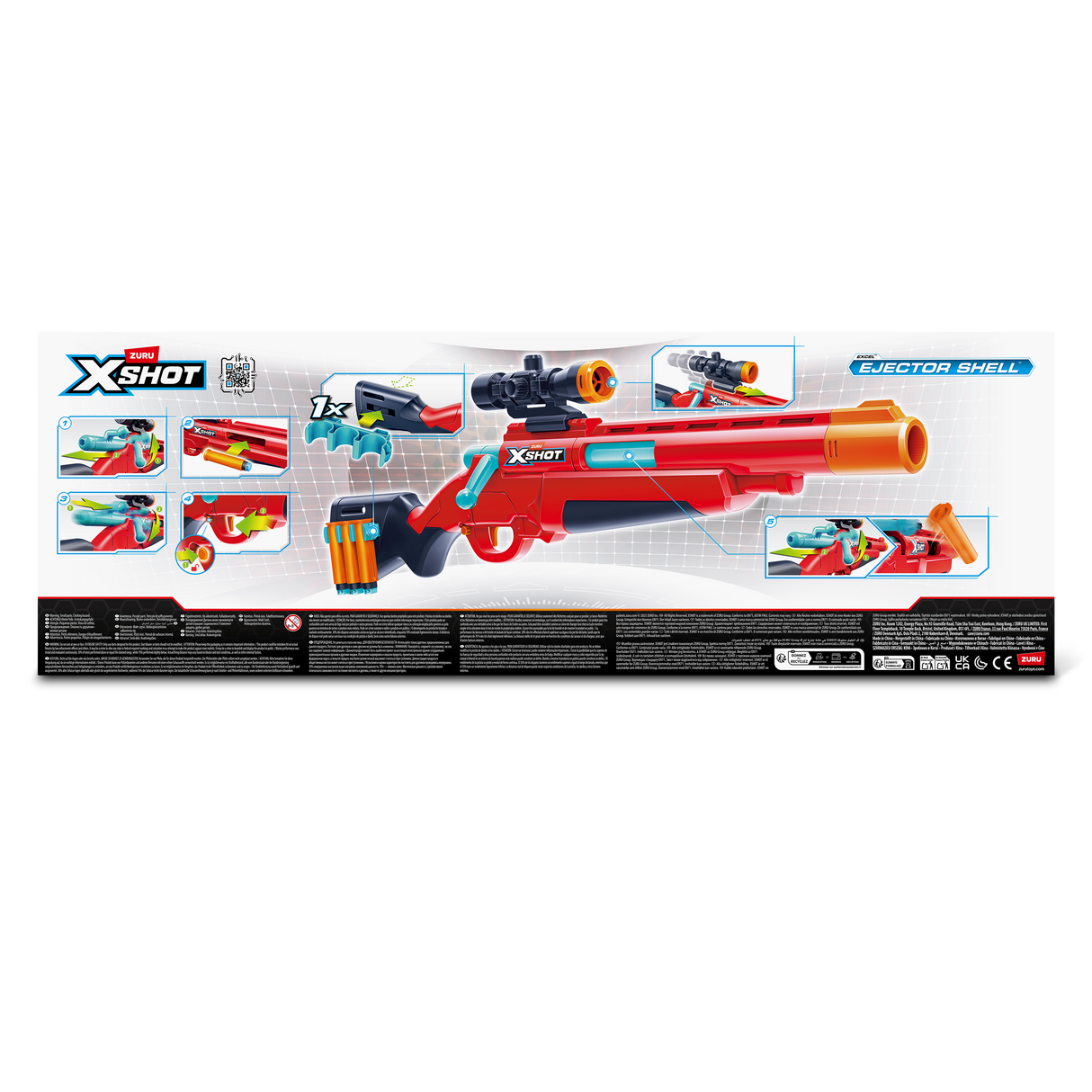 ZURU X SHOT Bolt Action Rifle with 16 Darts