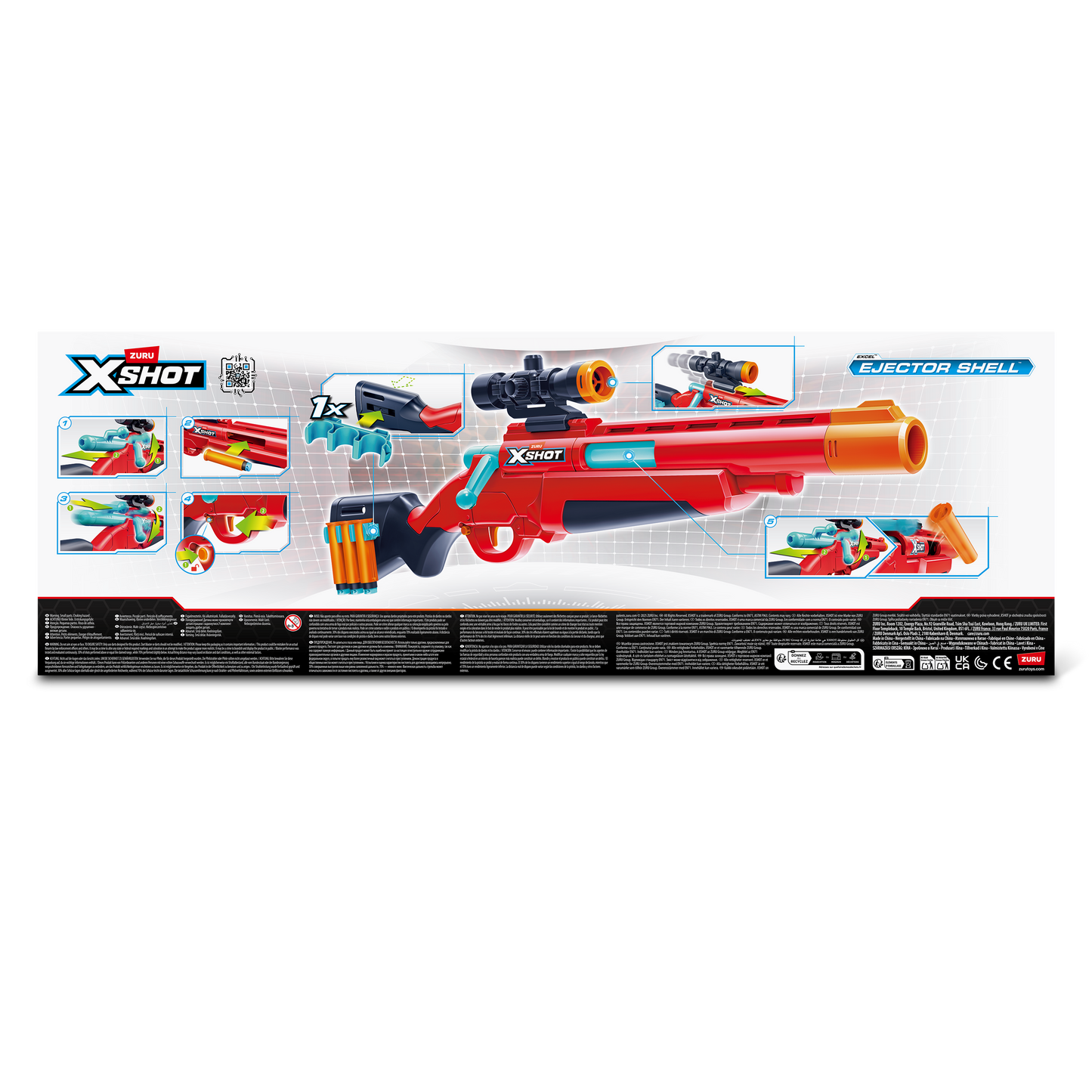 ZURU X SHOT Bolt Action Rifle with 16 Darts