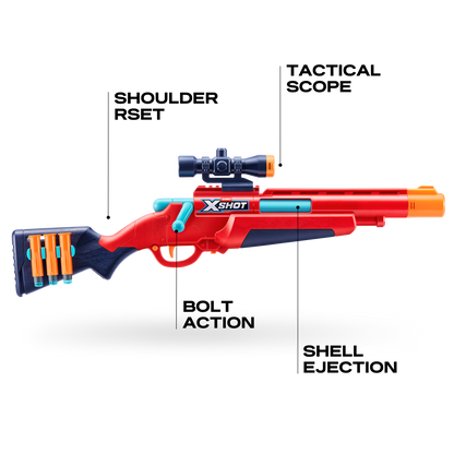 ZURU X SHOT Bolt Action Rifle with 16 Darts