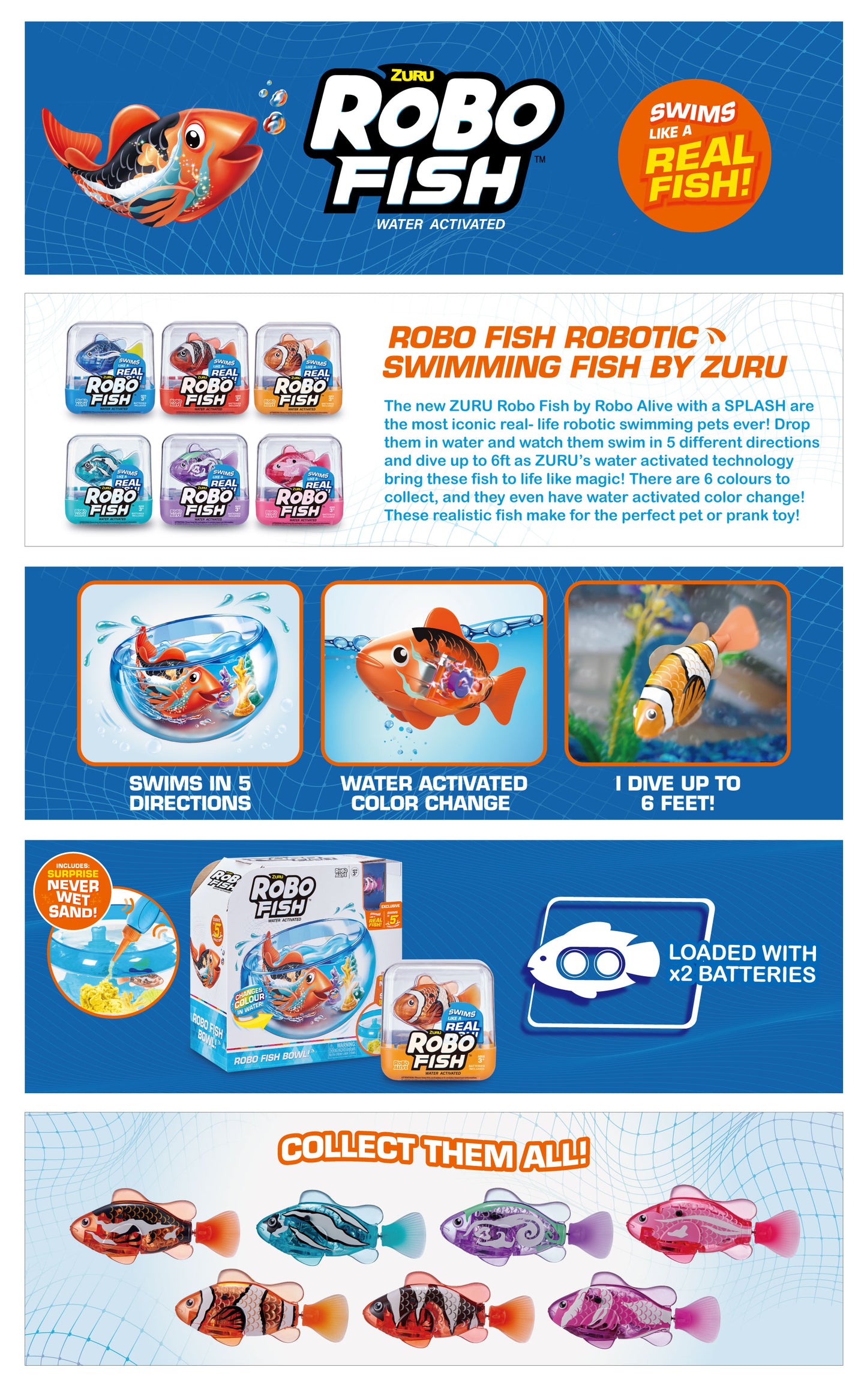 Zuru Robo Fish Playset
